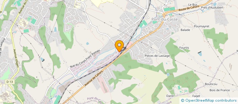 localisation de l'entreprise FIORI  PONT-DU-CASSE