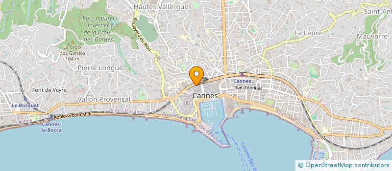 localisation de l'entreprise FIORI DI ZUCCHA à CANNES