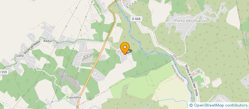 localisation de l'entreprise FIORI E MONTI  PORTO-VECCHIO