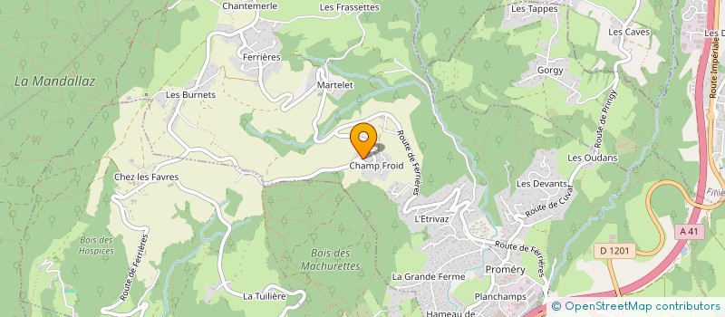 localisation de l'entreprise FIORIMAR à ANNECY