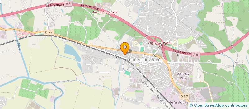 localisation de l'entreprise FIORUCCI CONSTRUCTION  PUGET-SUR-ARGENS