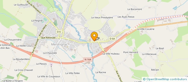 localisation de l'entreprise FIOUL 2000 à MERDRIGNAC