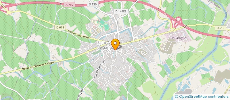 localisation de l'entreprise FIOUL 34 à SAINT-ANDRE-DE-SANGONIS