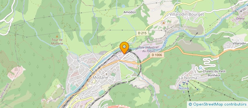localisation de l'entreprise FIOUL 73 à MODANE