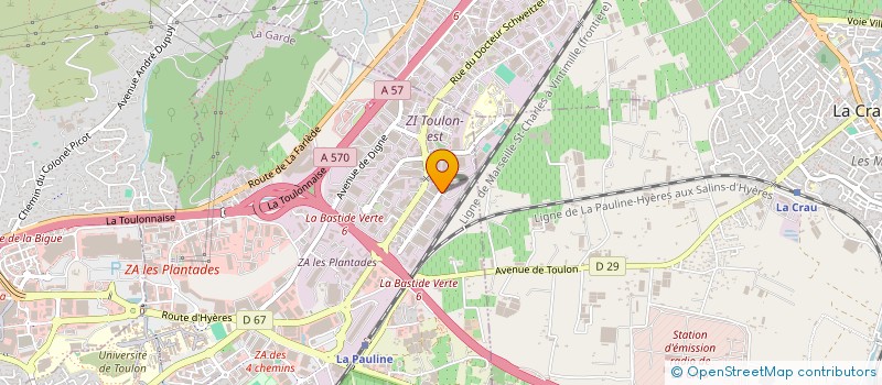 localisation de l'entreprise FIOUL.COM à LA GARDE
