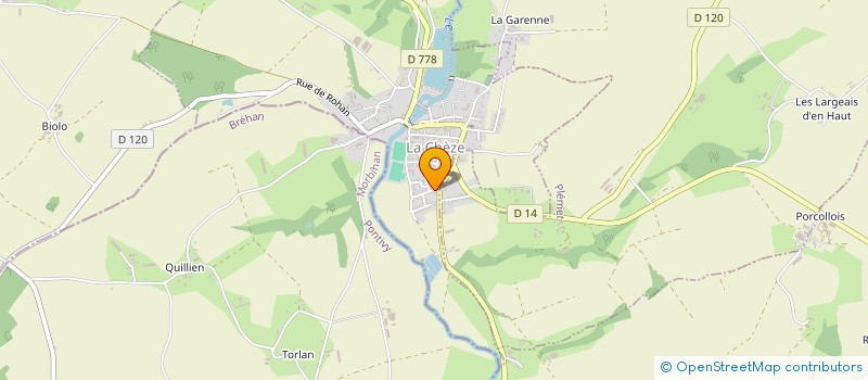 localisation de l'entreprise FIOUL PASCAL LECLERC à LA CHEZE