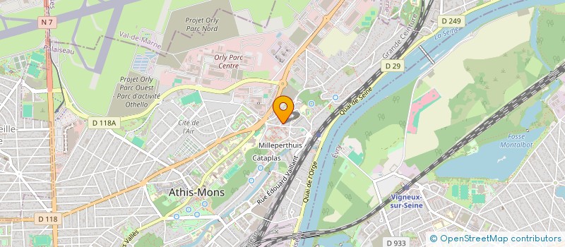 localisation de l'entreprise FIOUZI MAROOF à ATHIS-MONS