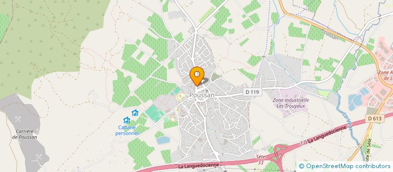 localisation de l'entreprise FIP  POUSSAN