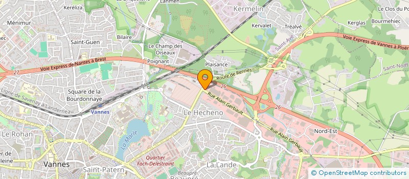 localisation de l'entreprise FIP HABITAT à VANNES