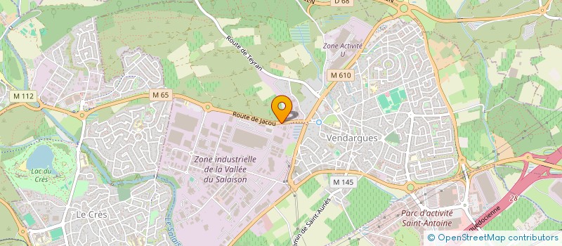 localisation de l'entreprise FIPALIMPEX à VENDARGUES