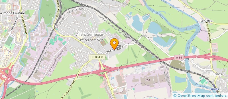 localisation de l'entreprise FIPAR  VILLERS-SEMEUSE