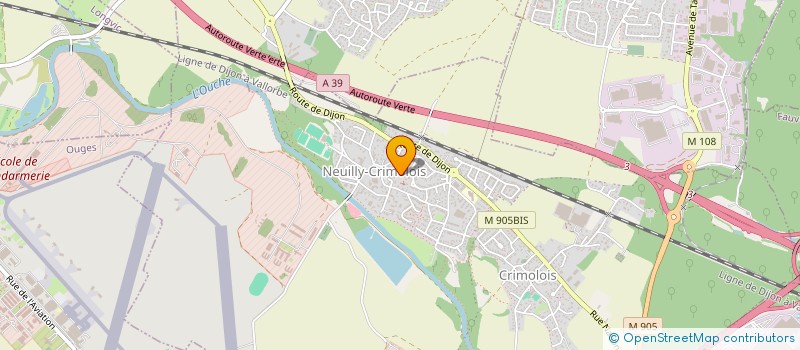 localisation de l'entreprise FIPARIC  NEUILLY-CRIMOLOIS