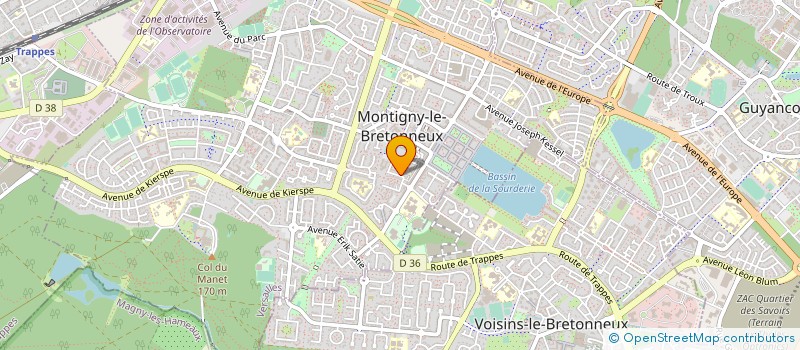 localisation de l'entreprise FIPEL  MONTIGNY LE BRETONNEUX