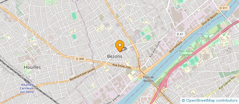 localisation de l'entreprise FIPEX RH  BEZONS