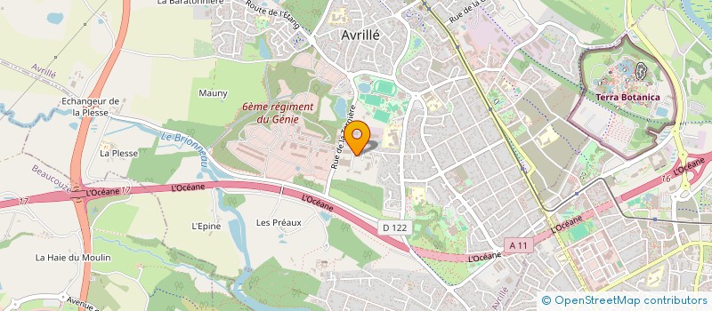 localisation de l'entreprise FIPHA  AVRILLE