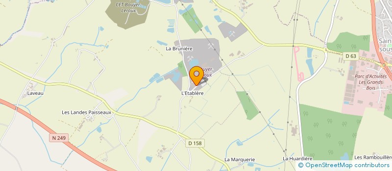 localisation de l'entreprise FIPROTECSOL à LA SEGUINIERE