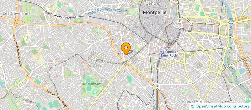 localisation de l'entreprise FIPSERVICES à MONTPELLIER