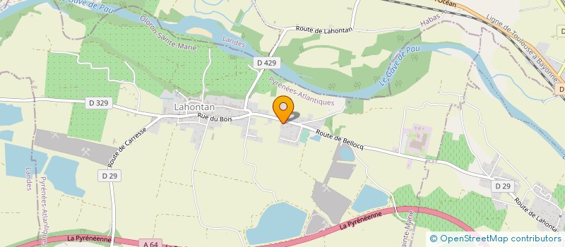 localisation de l'entreprise FIPSO INDUSTRIE  LAHONTAN