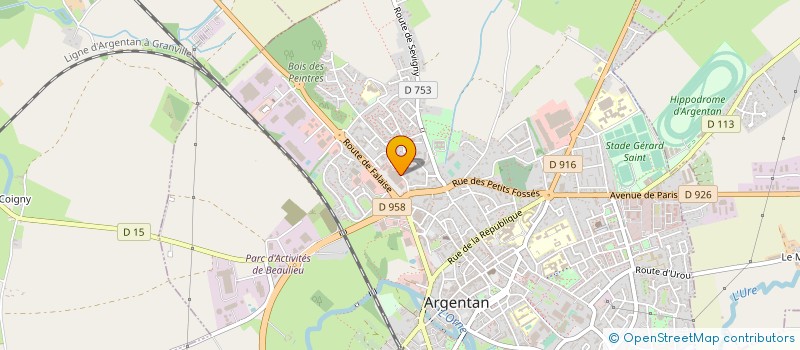 localisation de l'entreprise FIQUET  ARGENTAN