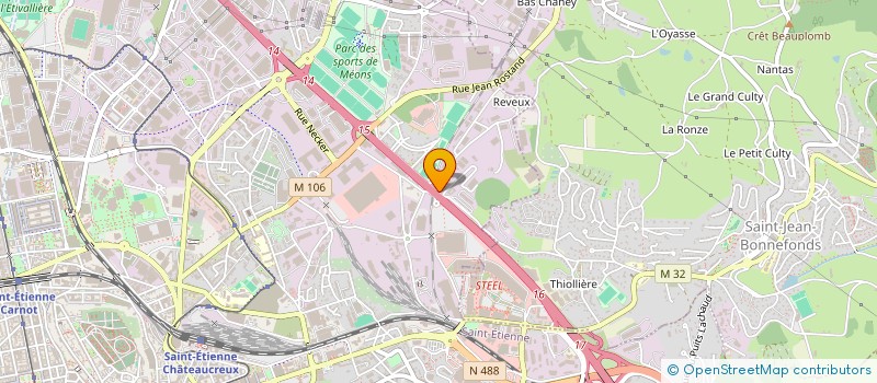 localisation de l'entreprise FIRAL  SAINT-ETIENNE