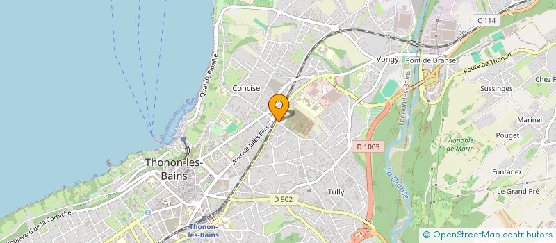 localisation de l'entreprise FIRAT à THONON-LES-BAINS