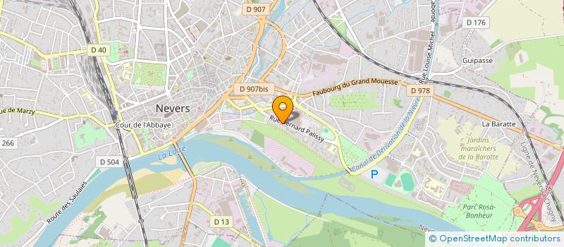 localisation de l'entreprise FIRATECH à NEVERS