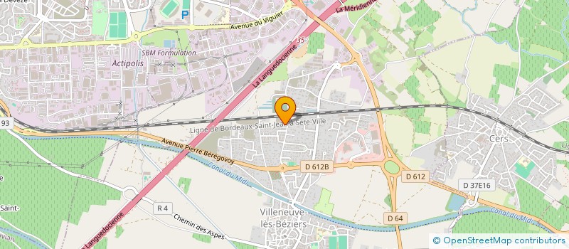 localisation de l'entreprise FIRDEUS  VILLENEUVE-LES-BEZIERS