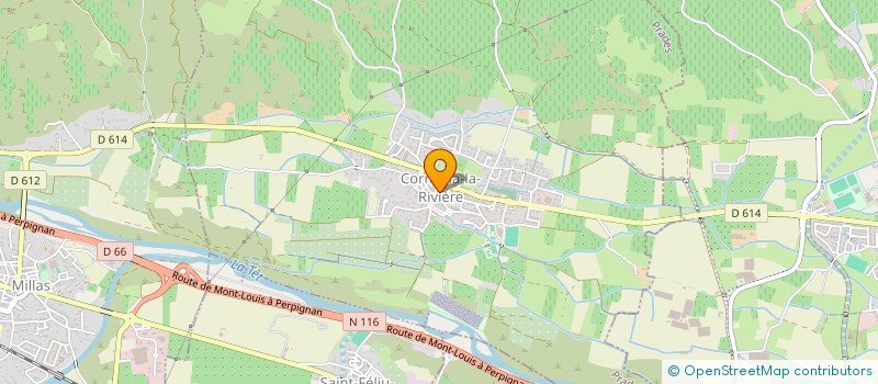 localisation de l'entreprise FIRE ART'WORK  CORNEILLA-LA-RIVIERE