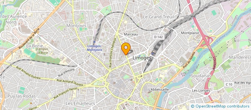 localisation de l'entreprise FIRE COIFF à LIMOGES