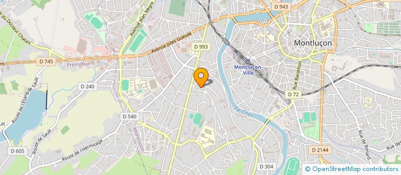 localisation de l'entreprise FIRE FOOD à MONTLUCON