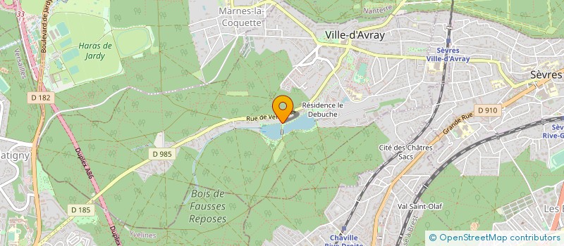 localisation de l'entreprise FIREA COLOMBE  VILLE-D'AVRAY