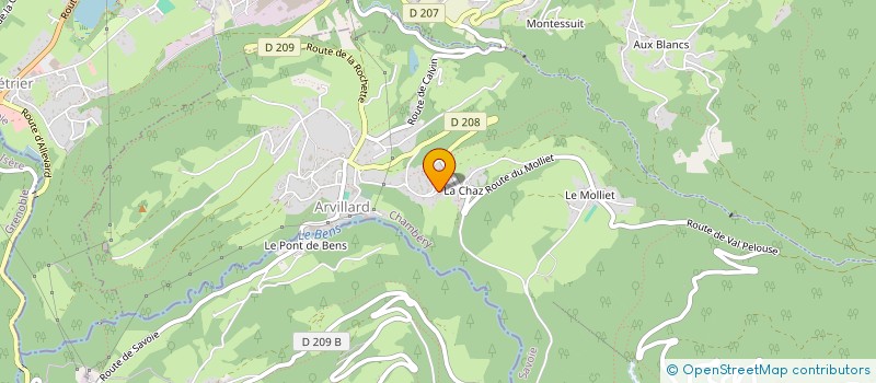 localisation de l'entreprise FIREBALL ENDURO RACING  ARVILLARD