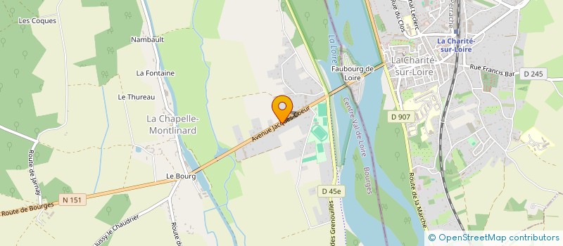 localisation de l'entreprise FIRECOM  COURS-LES-BARRES