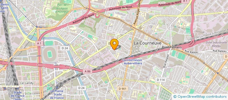 localisation de l'entreprise FIRMA CONSEIL à LA COURNEUVE