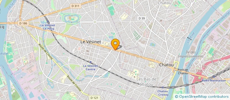 localisation de l'entreprise FIRMARE IMMOBILIER 1  LE VESINET