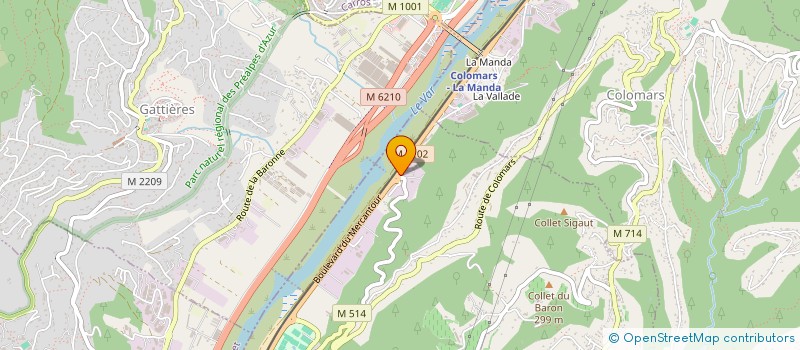 localisation de l'entreprise FIRMATEK  NICE