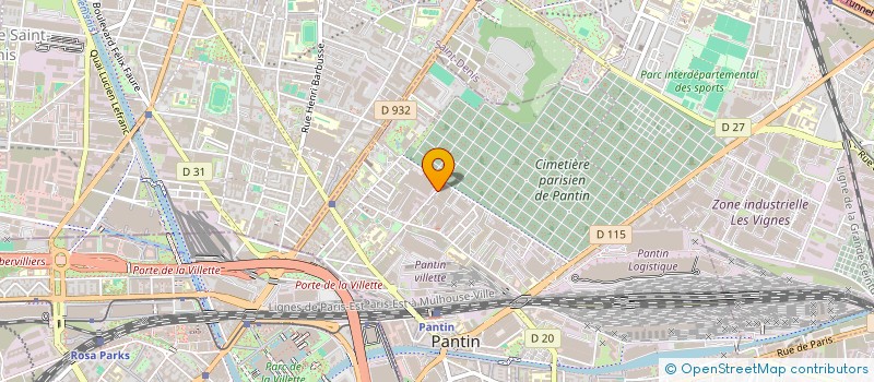 localisation de l'entreprise FIRMECA à PANTIN