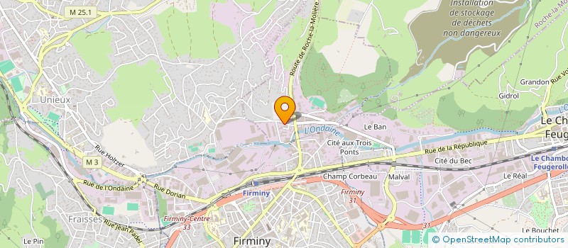 localisation de l'entreprise FIRMINY COSMOPOLITE  FIRMINY