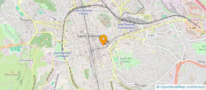 localisation de l'entreprise FIRMINY VERT MAIL DISTRIBUTION à SAINT-ETIENNE