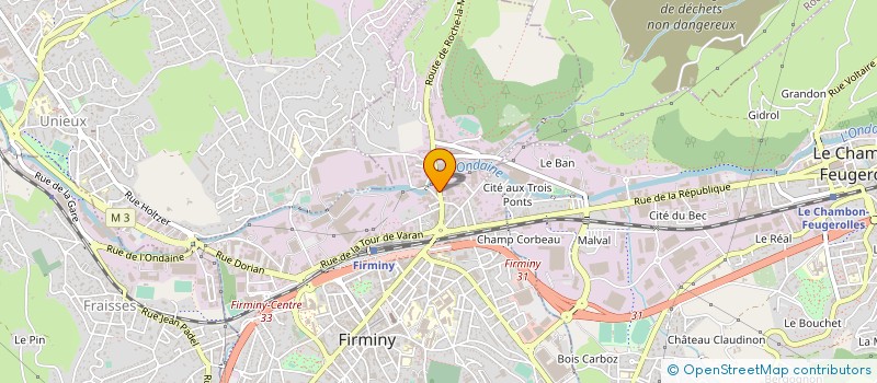 localisation de l'entreprise FIRMINYSEC à FIRMINY