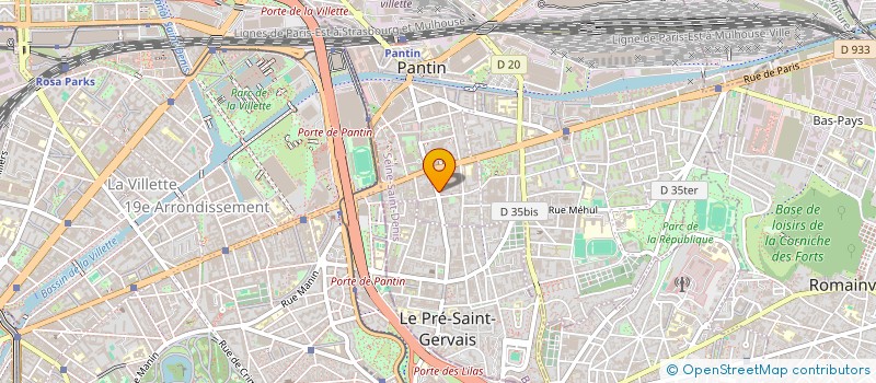 localisation de l'entreprise FIRS BATIMENT à PANTIN