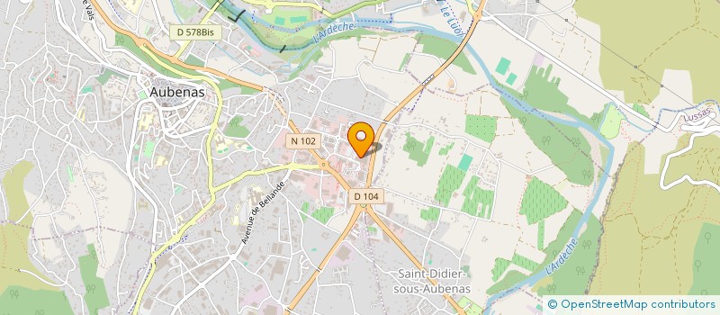 localisation de l'entreprise FIRST  AUBENAS