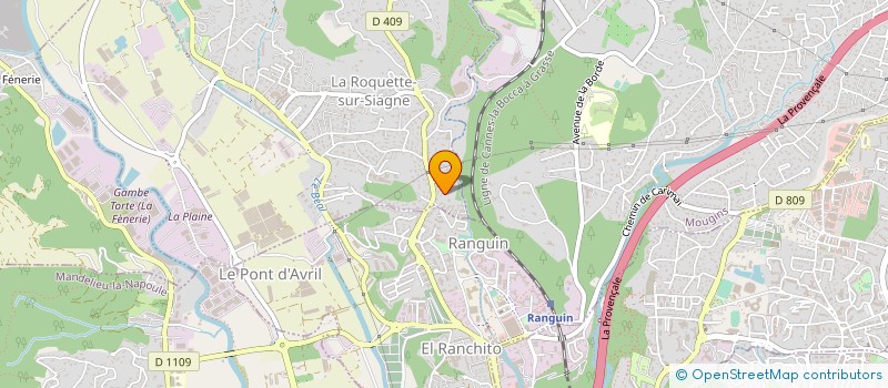 localisation de l'entreprise FIRST à LA ROQUETTE-SUR-SIAGNE