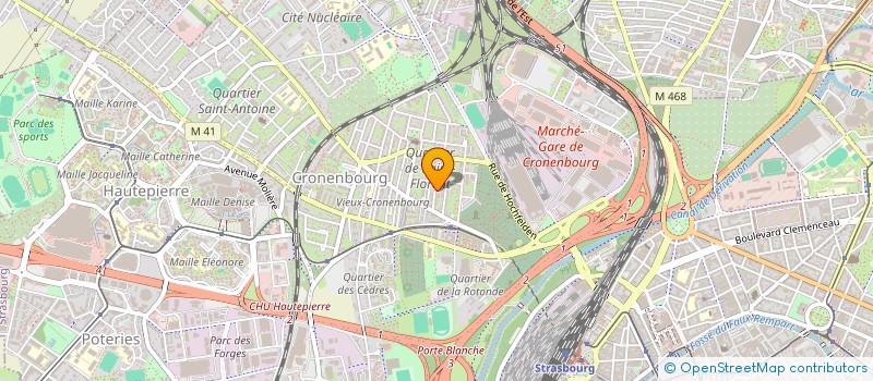 localisation de l'entreprise FIRST à STRASBOURG