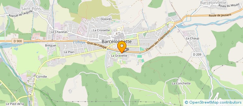 localisation de l'entreprise FIRST à BARCELONNETTE