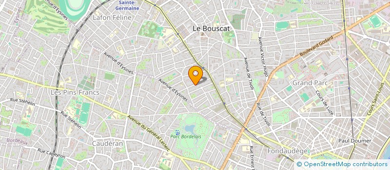 localisation de l'entreprise FIRST A  LE BOUSCAT