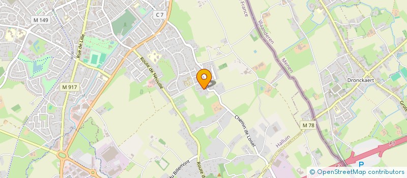 localisation de l'entreprise FIRST CAMP  HALLUIN