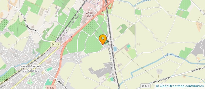 localisation de l'entreprise FIRST CARROSSERIE  SAINT-MARCEL-LES-VALENCE