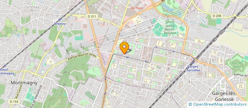 localisation de l'entreprise FIRST CASH  SARCELLES