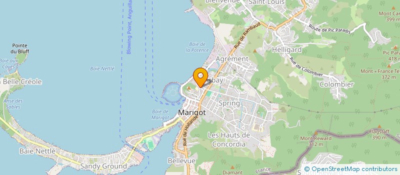 localisation de l'entreprise FIRST CLASS CARS  SAINT MARTIN